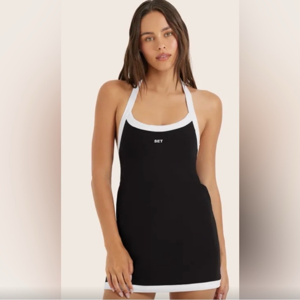 SET Active Black and White Dress